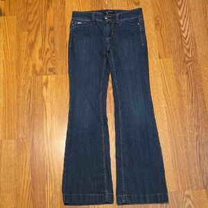 White House Black Market Blue Flare Wide Leg Jeans